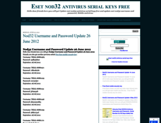 nod32serials-keys.blogspot.com screenshot