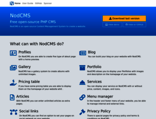 nodcms.com screenshot