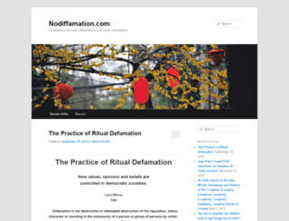 nodiffamation.com screenshot