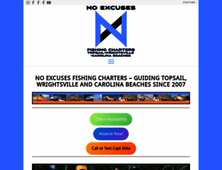 noexcusesfishingcharters.com screenshot
