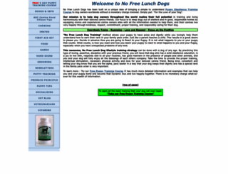 nofreelunchdogs.com screenshot