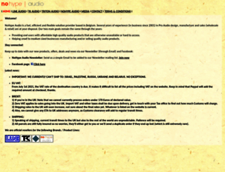 nohypeaudio.com screenshot