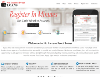 noincomeproofloans.net screenshot