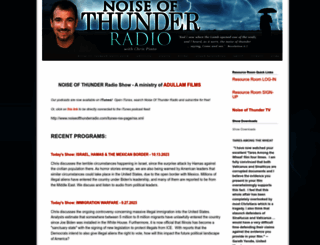 noiseofthunderradio.com screenshot