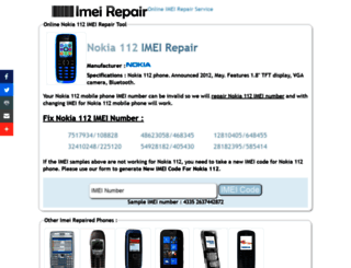 nokia-112.imeirepairs.com screenshot