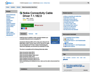 nokia-connectivity-cable-driver.updatestar.com screenshot