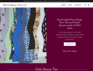 nolabeauxties.com screenshot