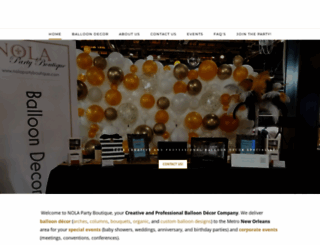 nolapartyboutique.com screenshot