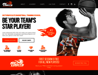 nolimitsbasketball.com.au screenshot