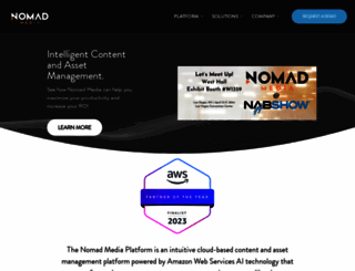 nomad-cms.com screenshot