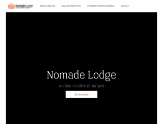 nomade-lodge.com screenshot