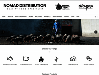 nomadistribution.com.au screenshot