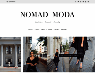 nomadmoda.com screenshot