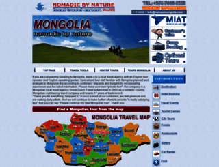 nomadmongolia.com screenshot