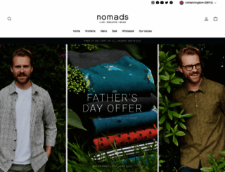nomadsclothing.co.uk screenshot