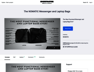 nomatic-bags.projectdomino.com screenshot