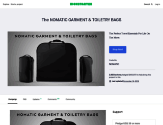 nomatic-toiletry.projectdomino.com screenshot