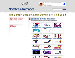 nombres-animados.net screenshot
