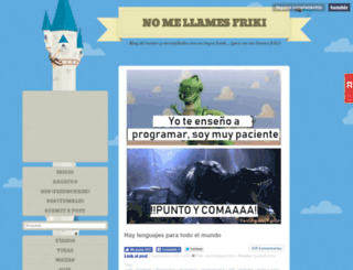 nomellamesfriki.com screenshot