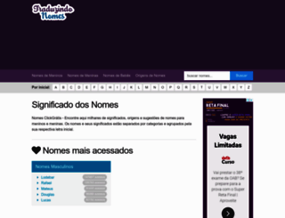 nomes.clickgratis.com.br screenshot
