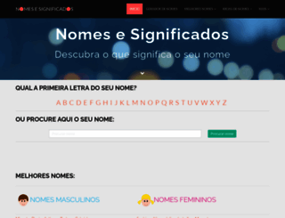 nomesesignificados.com screenshot