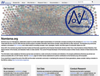 nomisma.org screenshot