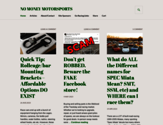 nomoneymotorsports.com screenshot