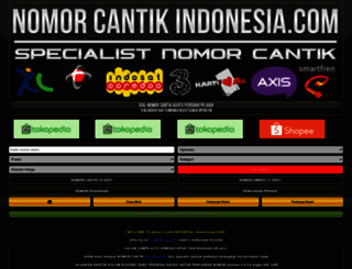 nomorcantikindonesia.com screenshot