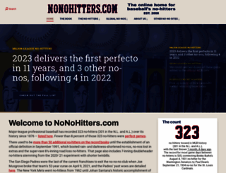 nonohitters.com screenshot
