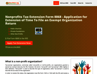nonprofittaxextension.com screenshot