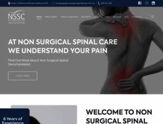 nonsurgicalspinalcare.com.au screenshot