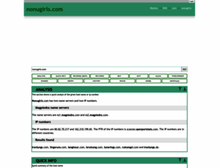 nonugirls.com.dnstree.com screenshot