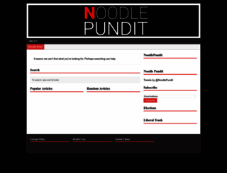 noodlepundit.com screenshot