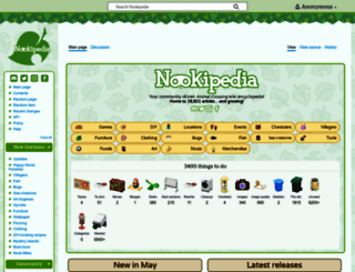 nookipedia.com screenshot