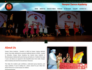 noopurdanceacademy.com screenshot