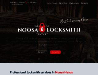 noosalocksmiths.com.au screenshot