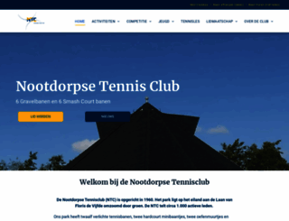nootdorpsetennisclub.nl screenshot