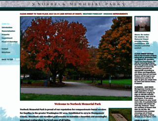 norbeckmemorialpark.com screenshot