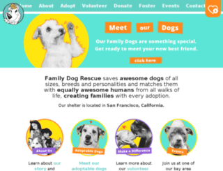 norcalfamilydogrescue.rescuegroups.org screenshot