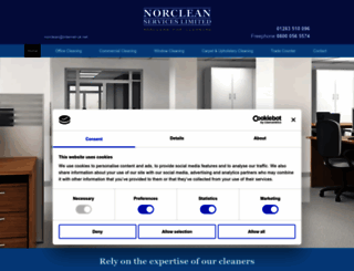 norcleanservices.co.uk screenshot