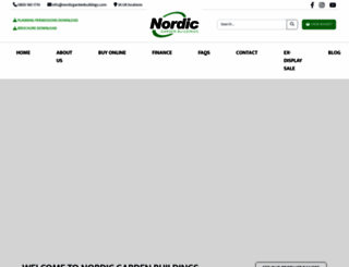nordicgardenbuildings.com screenshot