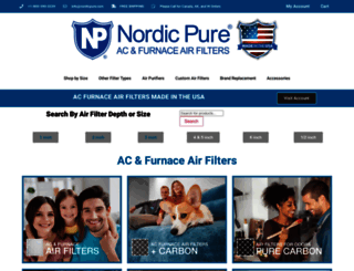 nordicpureair.com screenshot