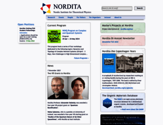 nordita.org screenshot