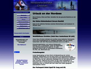 nordseeferienhaus-christian.de screenshot