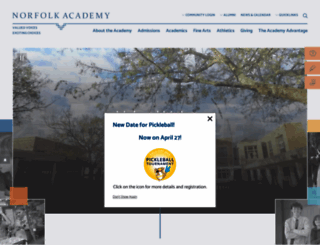 norfolkacademy.org screenshot