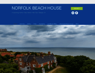 norfolkbeachhouse.co.uk screenshot