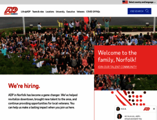 norfolkjobs.adp.com screenshot