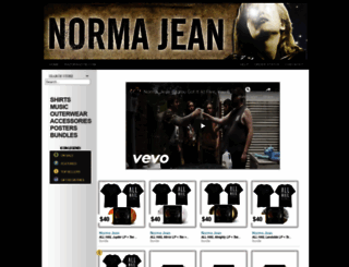 normajean.merchnow.com screenshot