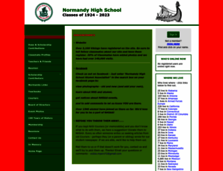 normandyhighschoolalumni.net screenshot