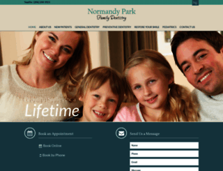 normandyparkfamilydentistry.com screenshot